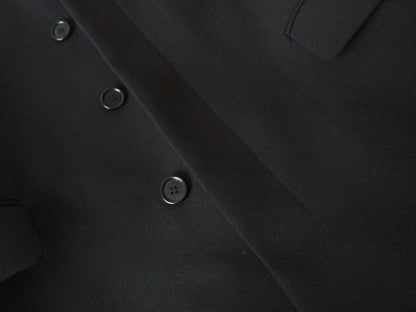 2002 Virgin Wool Coat with Leather-Trimmed Collar and Bondage Strap