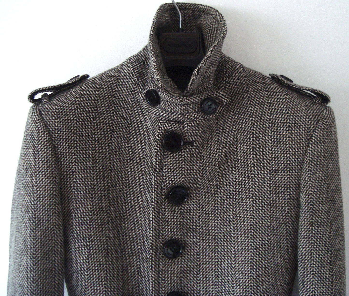 2007 Virgin Wool Single-Breasted Military Coat