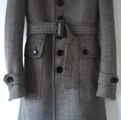 2007 Virgin Wool Single-Breasted Military Coat