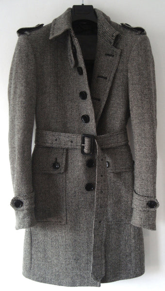 2007 Virgin Wool Single-Breasted Military Coat