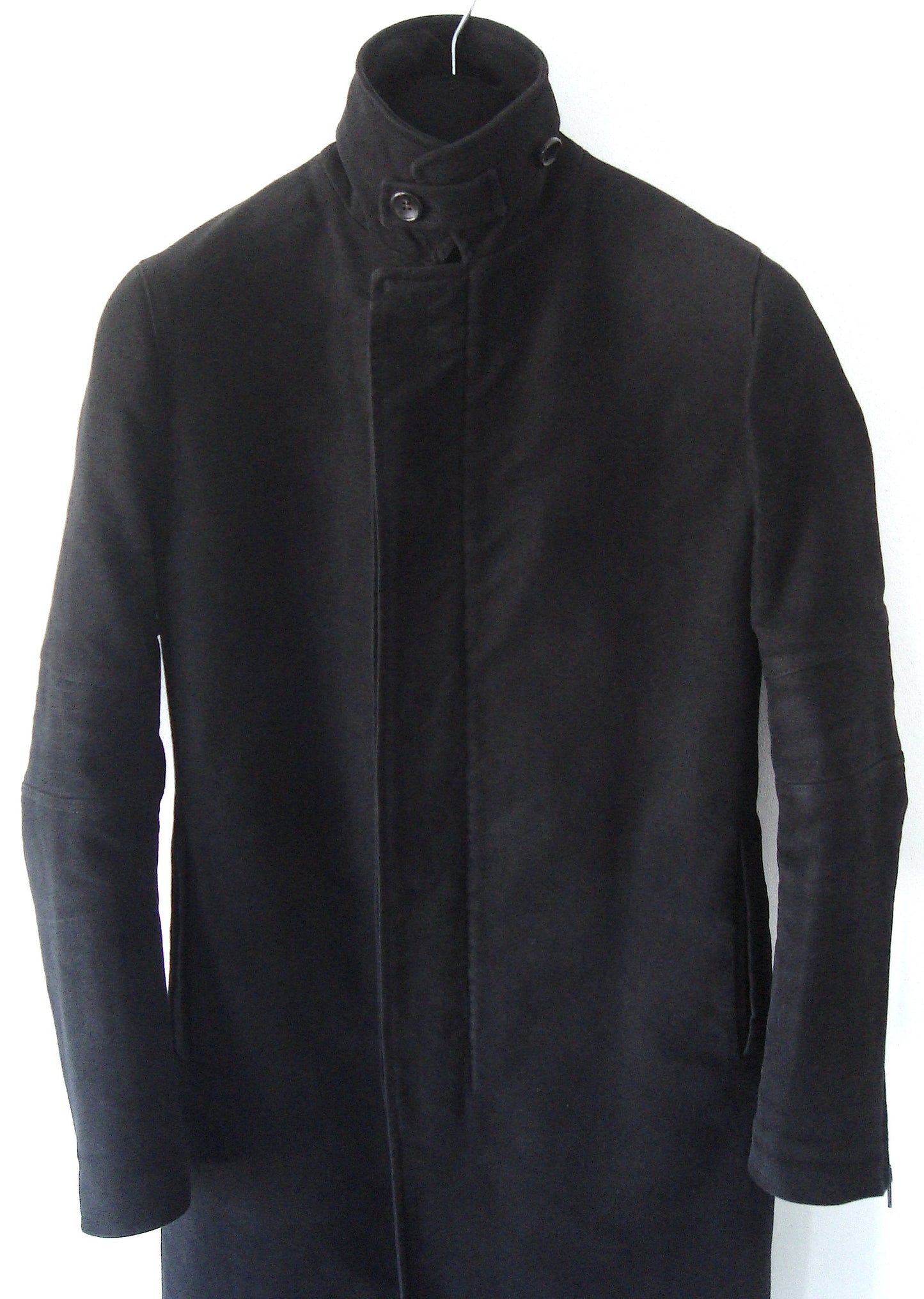 1999 Heavy Moleskin Cotton Slim Tailored Biker Coat