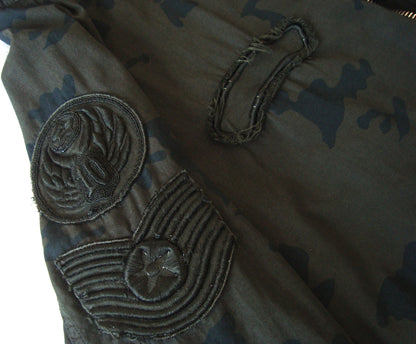 2010 Camo Military Parka with Handmade Embroidery Details