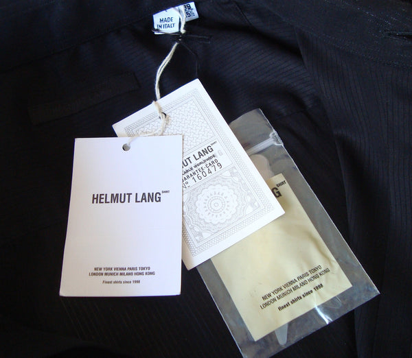 2005 Fine Transparent Stripe Cotton Slim Shirt with French Cuffs