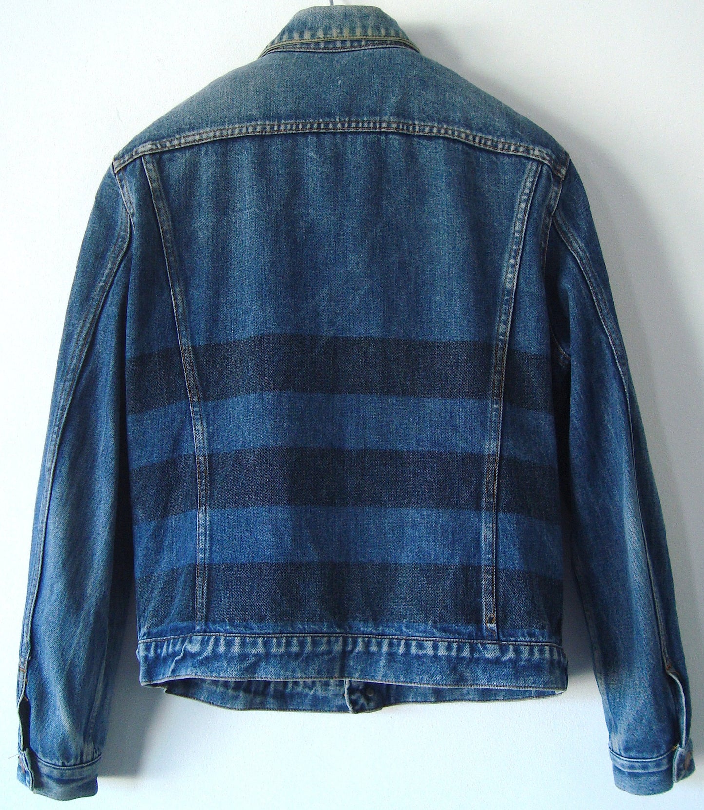 1997 Vintage Denim Initial 2-Pocket Jacket with Rubber Stripes