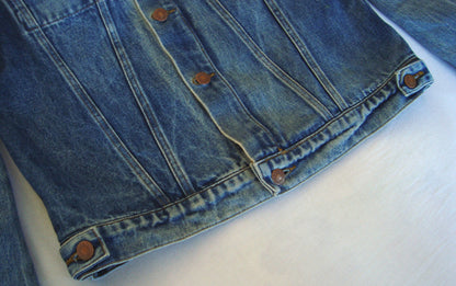 1997 Vintage Denim Initial 2-Pocket Jacket with Rubber Stripes