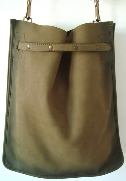 2011 Hand Dyed Calf Leather Oversized Messenger Bag