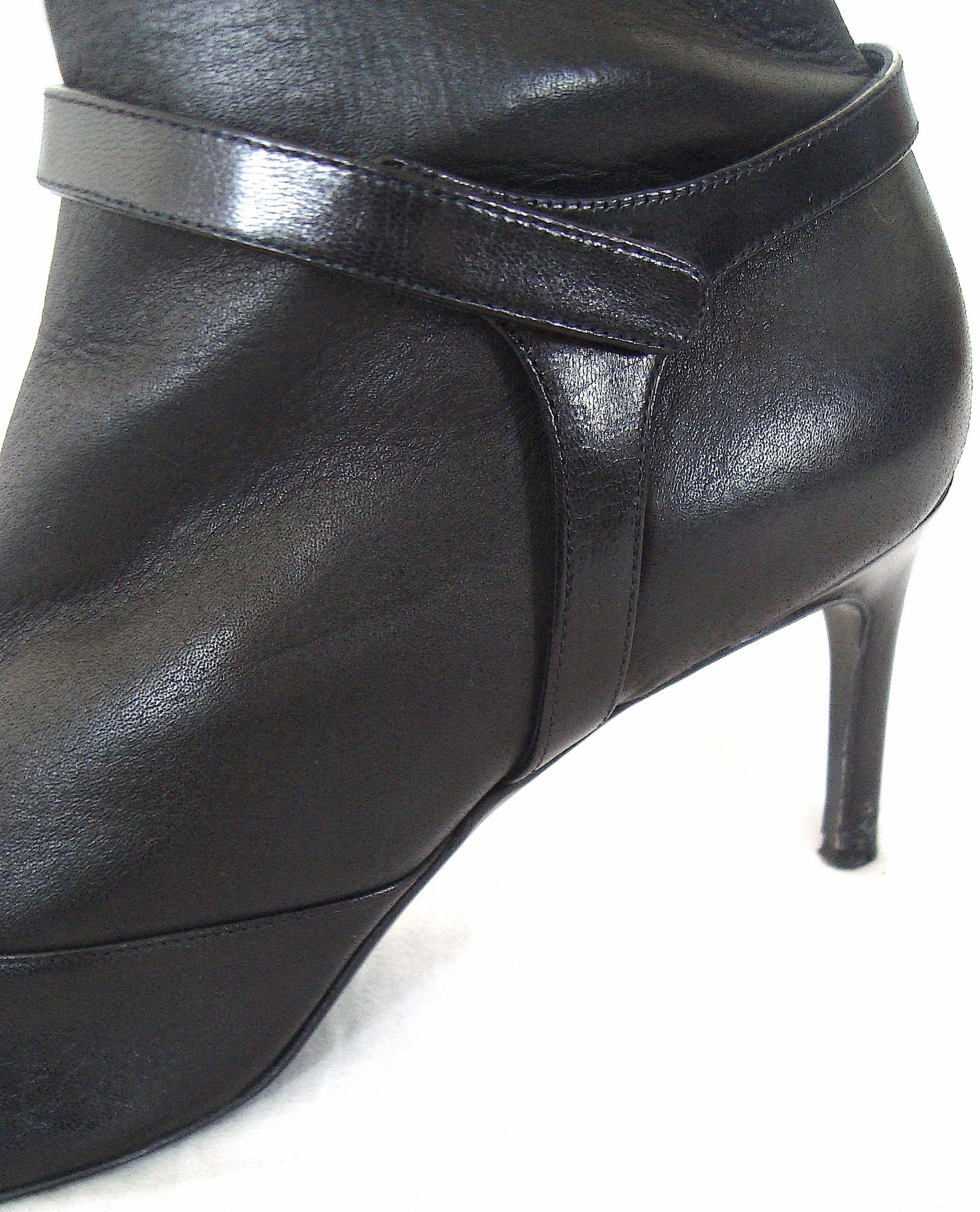 2001 Neoprene-Bonded Kid Leather Ankle Boots with Harness