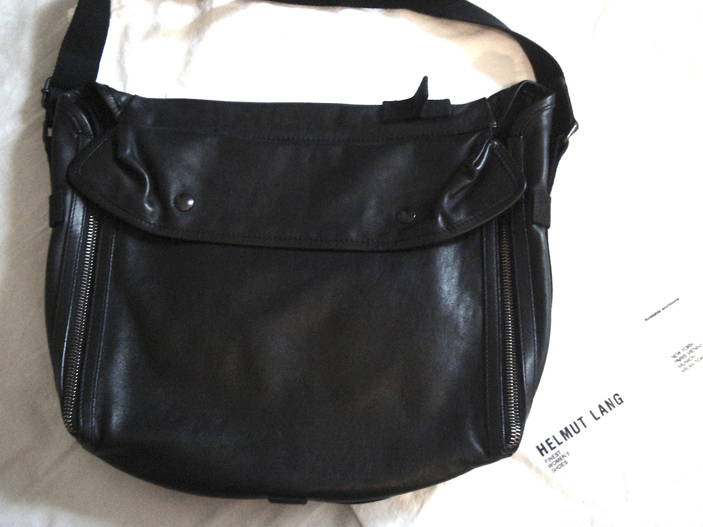 2003 Nappa Leather Gas Mask Messenger Bag