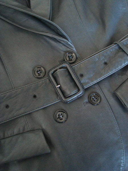 2009 Calf Leather Jacket with Architectural Lapels