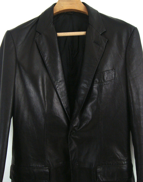 2002 Rubberised Lamb Leather Blazer Jacket