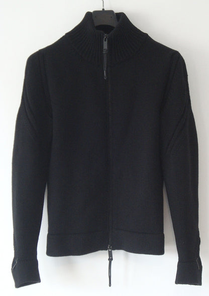 2003 Heavy Merino Wool Biker Cardigan