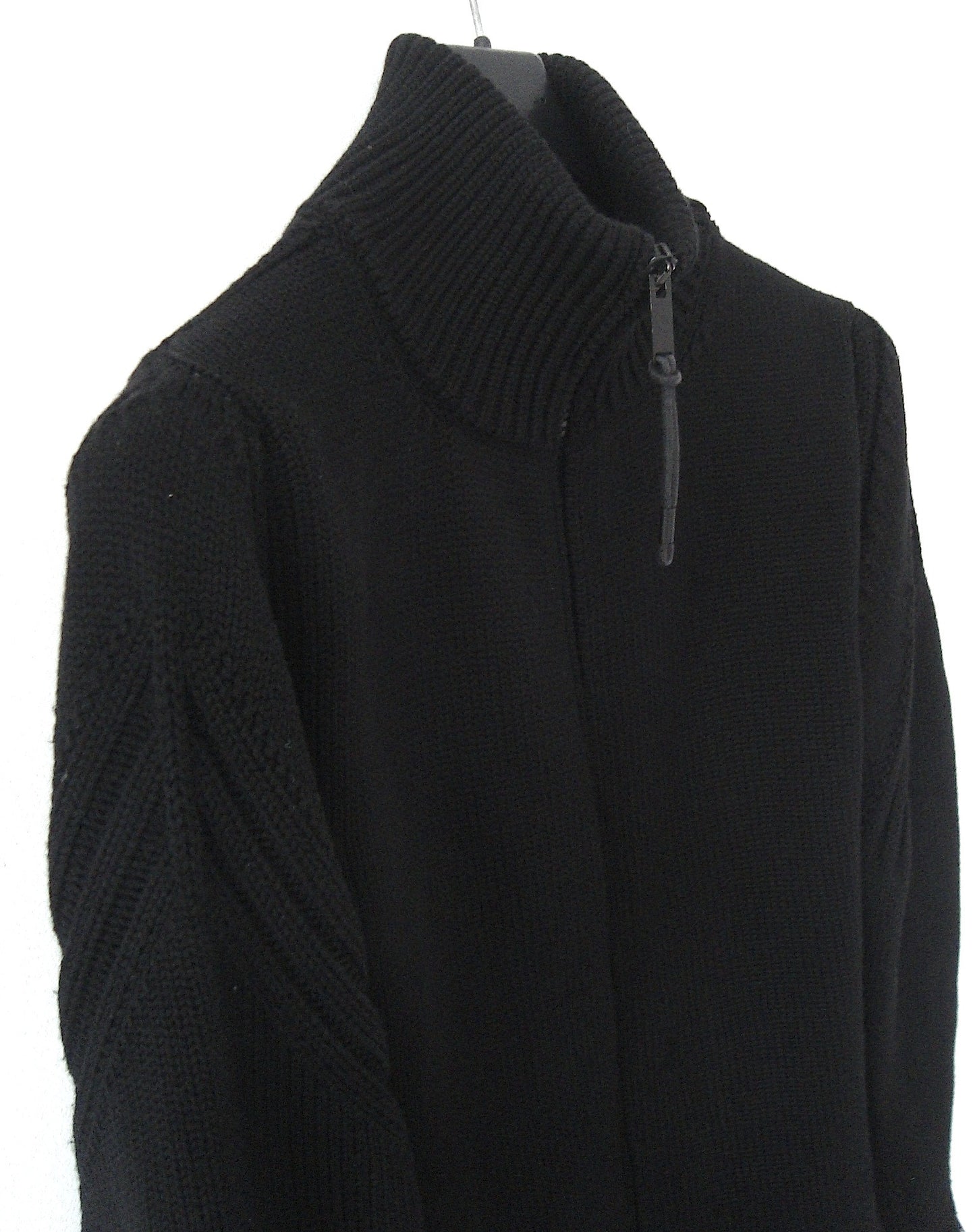 2003 Heavy Merino Wool Biker Cardigan