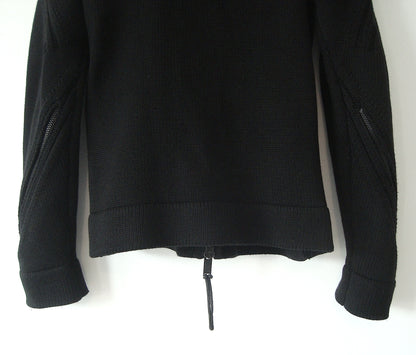 2003 Heavy Merino Wool Biker Cardigan