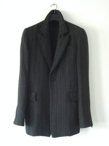 2008 'Portrait' Linen/Wool Blazer Jacket with Piping Details