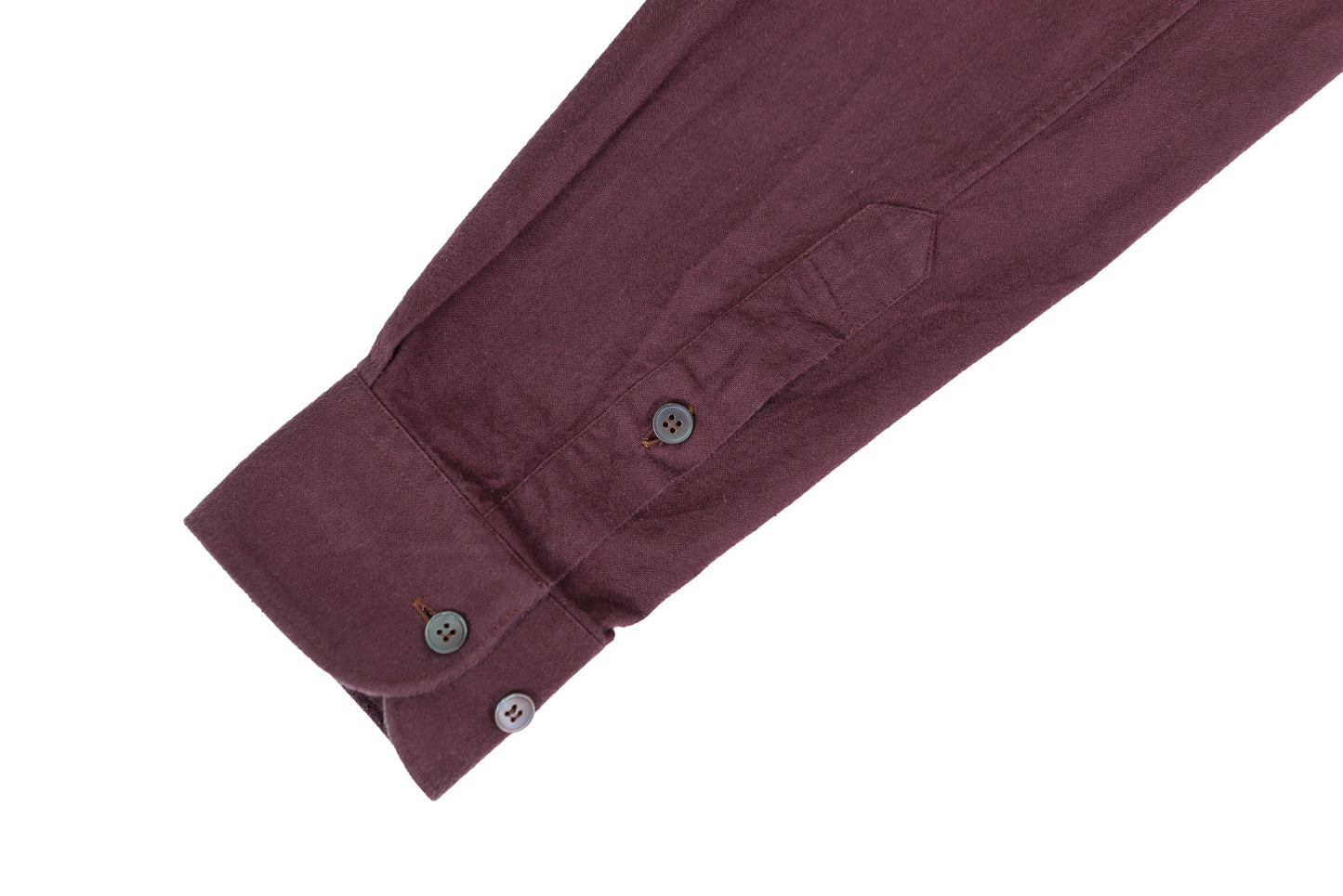 2003 Brushed Cotton Classic Shirt with Bondage Elbow Strap (Burgundy)