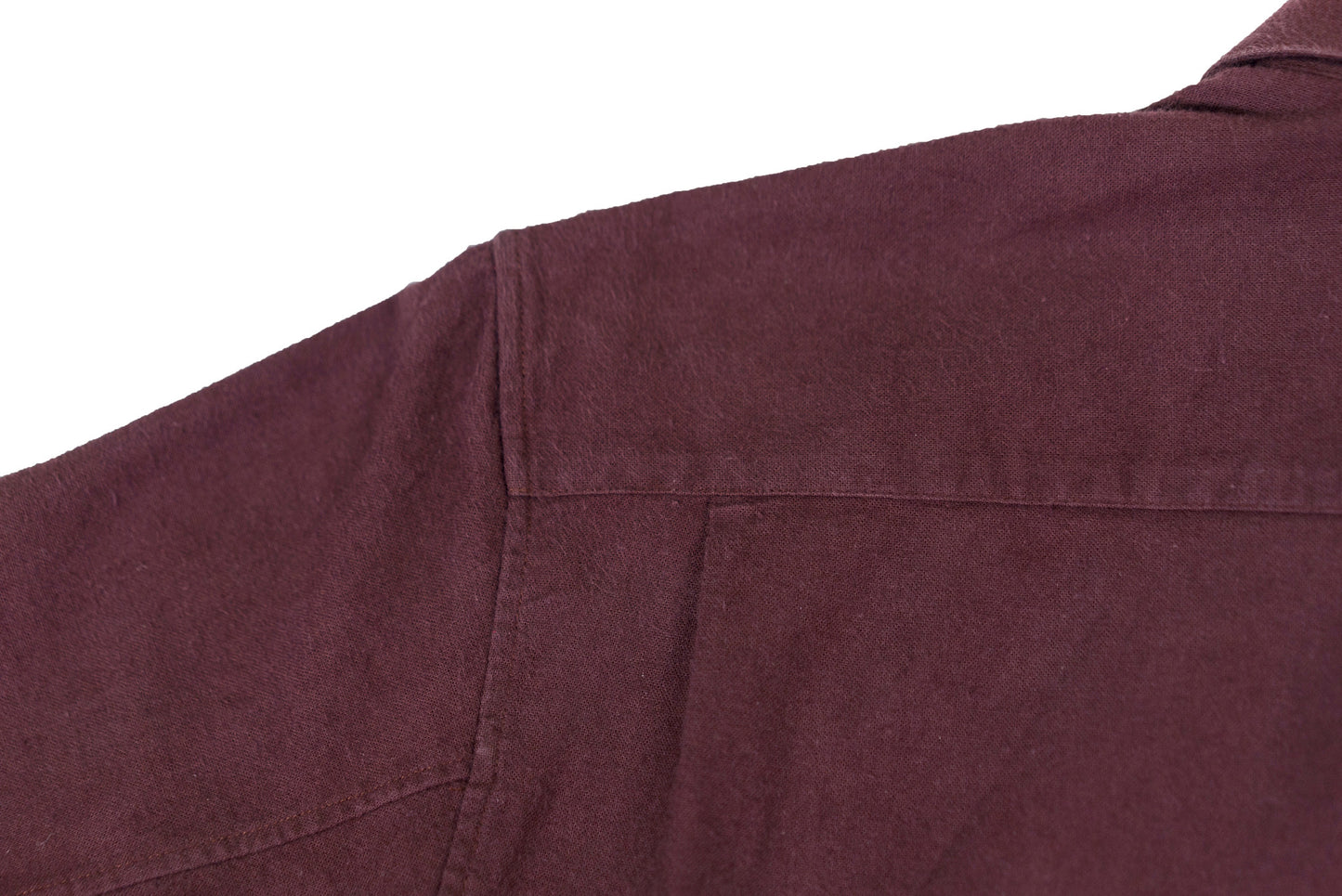 2003 Brushed Cotton Classic Shirt with Bondage Elbow Strap (Burgundy)