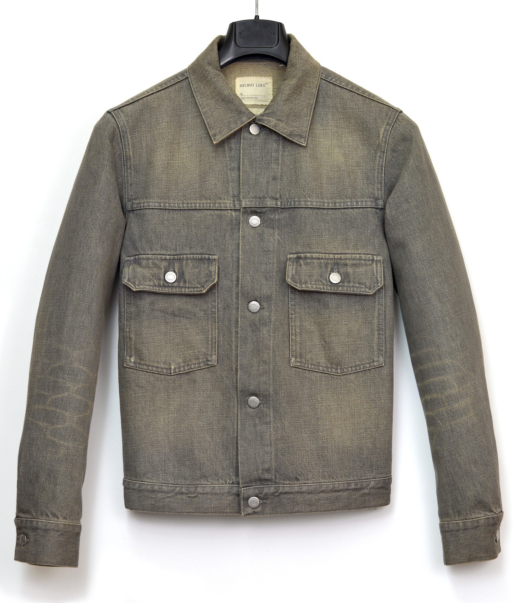 Helmut lang outlet distressed denim jacket