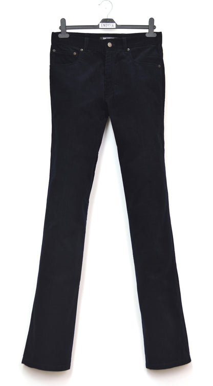 2004 Dark Navy Corduroy Elongated Bootcut Jeans