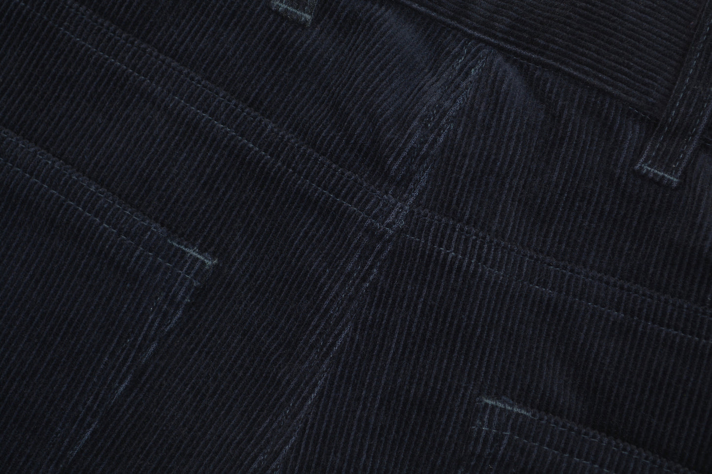 2004 Dark Navy Corduroy Elongated Bootcut Jeans