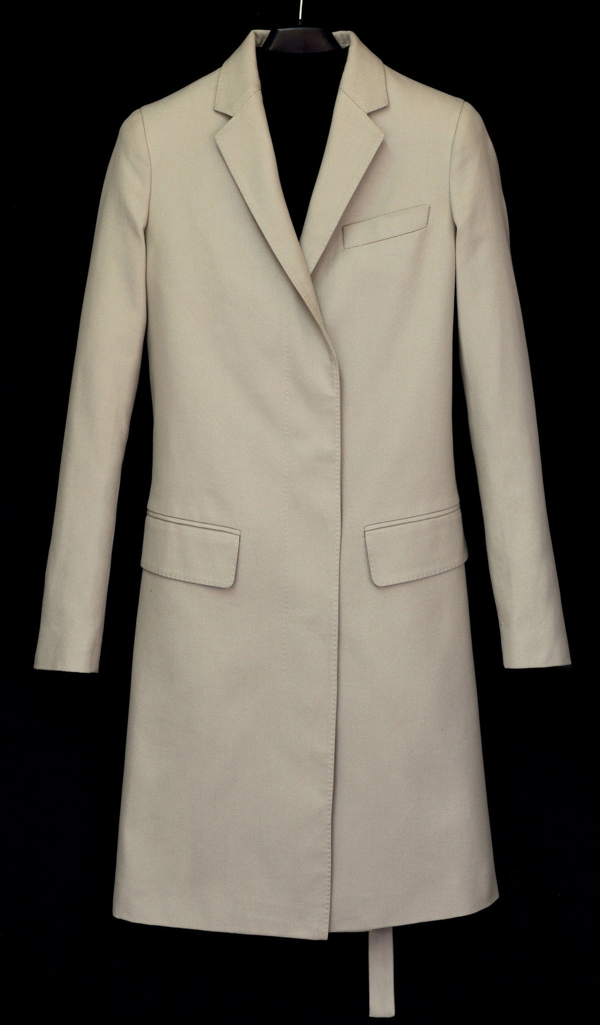 2001 Silk/Cotton Sartorial Chesterfield Coat with Bondage Strap