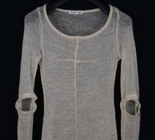1993 Mohair Elongated Sweater with Slashed Sleeves