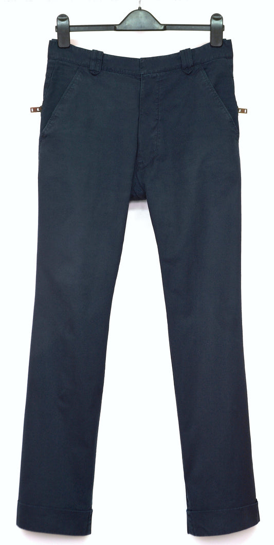 2010 Vintage Twill Workwear Trousers with Snake Embroidery