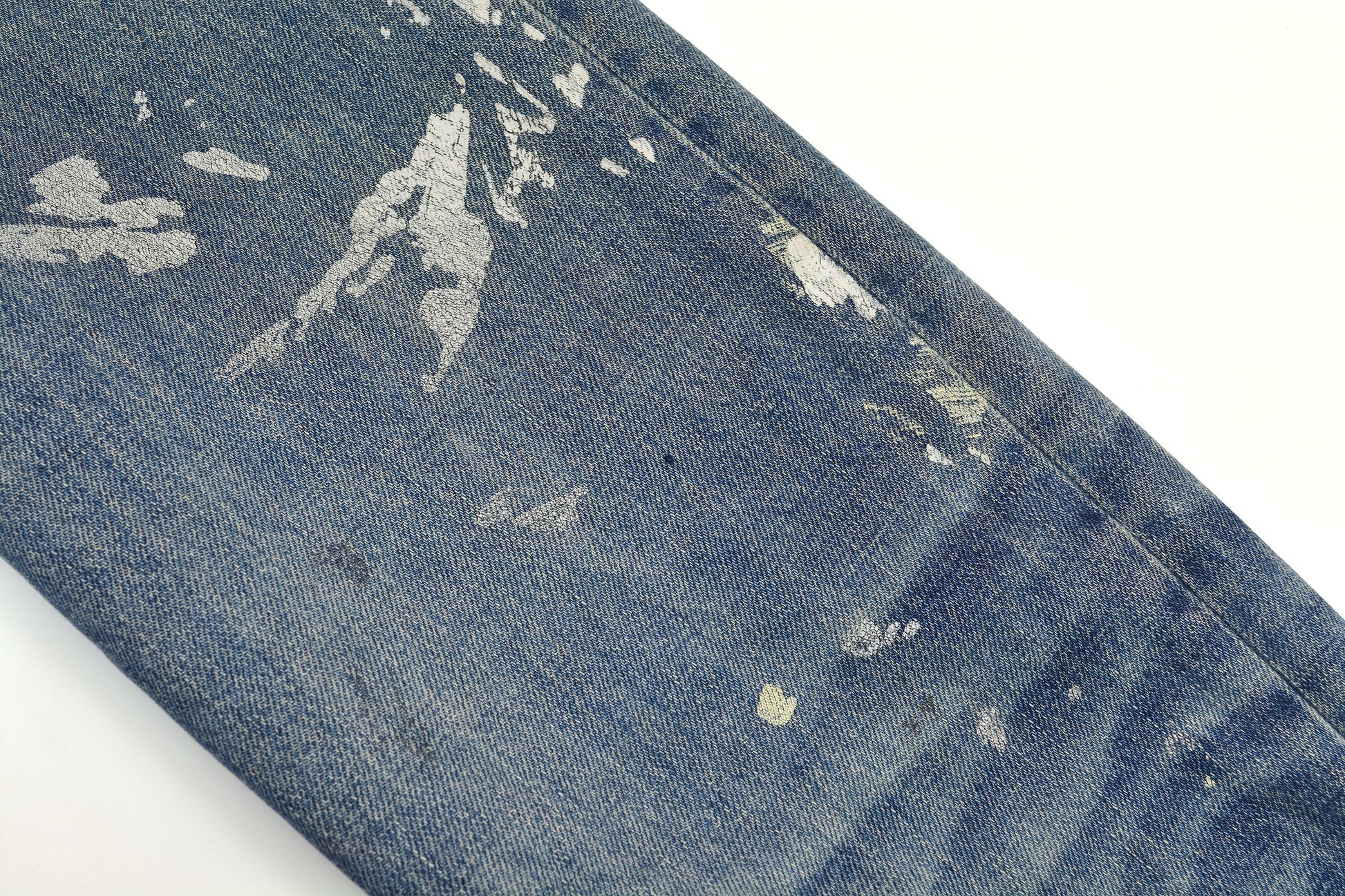 Helmut Lang 1998 Vintage Sanded Broken Denim Painter Jeans Helmut Lang 1998 Vintage Sanded Broken Denim Painter Jeans