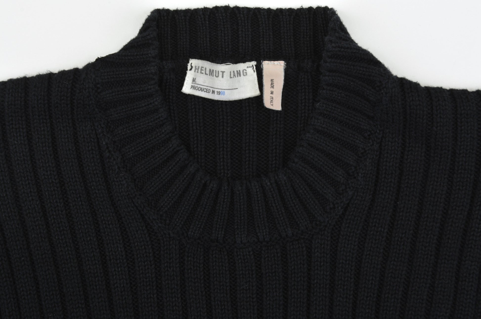 Helmut Lang 1998 Ribbed Cotton Slim Military Sweater – ENDYMA Helmut Lang 1998 Ribbed Cotton Slim Military Sweater – ENDYMA