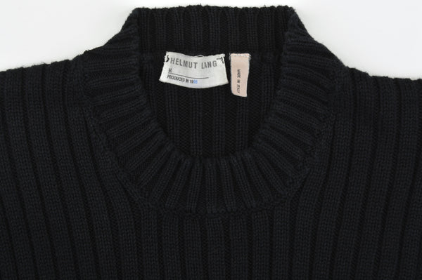 1998 Ribbed Cotton Slim Military Sweater