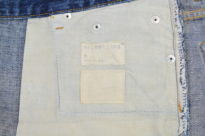 1998 Vintage Sanded Broken Denim Painter Jeans (Medium Wash)