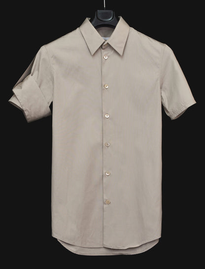 2004 Slim Short-Sleeve Shirt with Abstract Military Detail