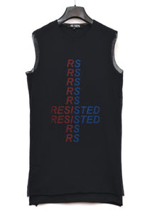 2003 'Resisted' Tank Top with Mesh Overlay