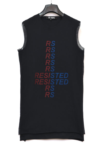 2003 'Resisted' Tank Top with Mesh Overlay