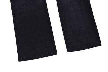 2004 Dark Navy Corduroy Elongated Bootcut Jeans