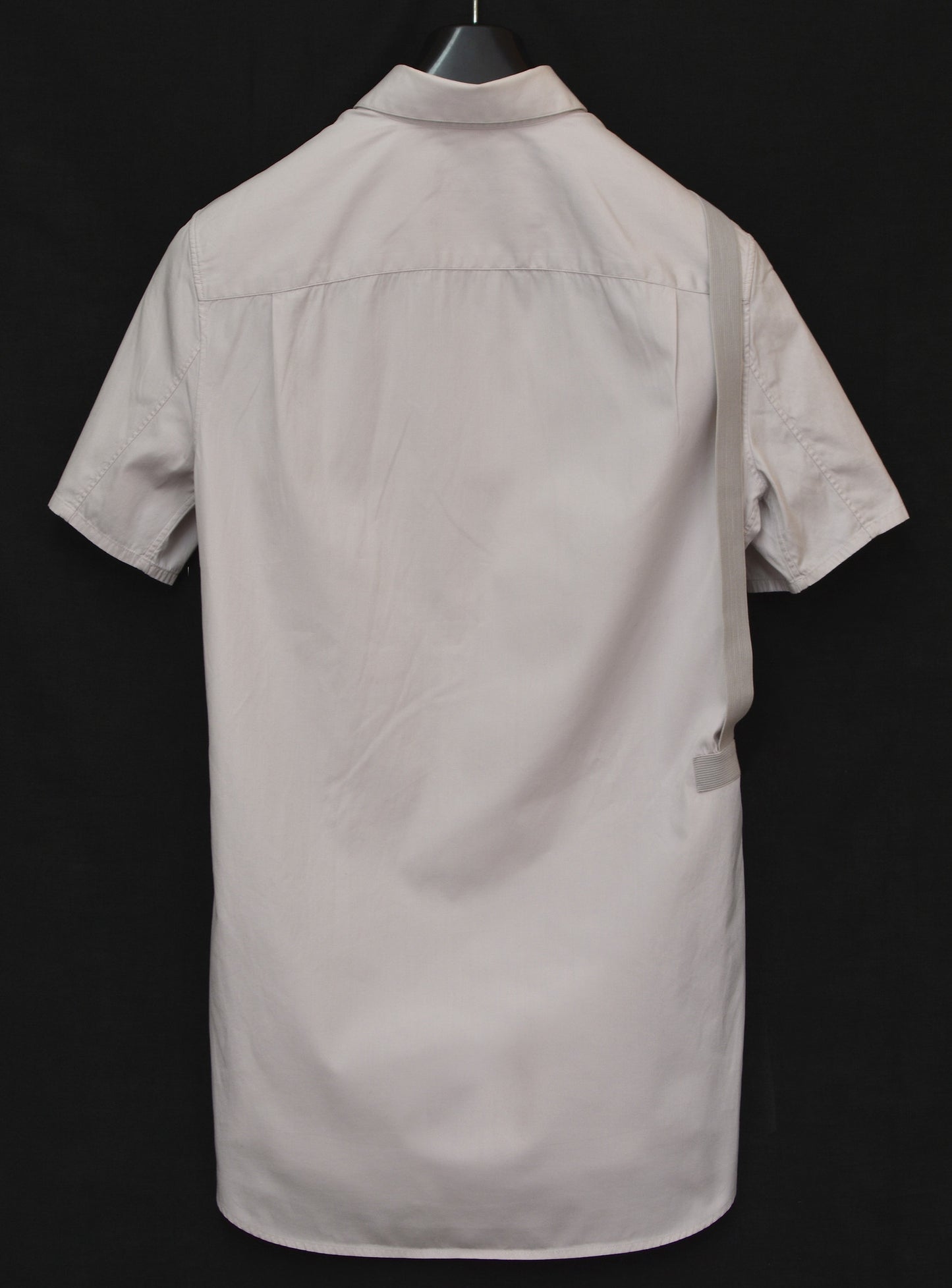 2004 Slim Short-Sleeve Shirt with Asymmetric Bondage Straps