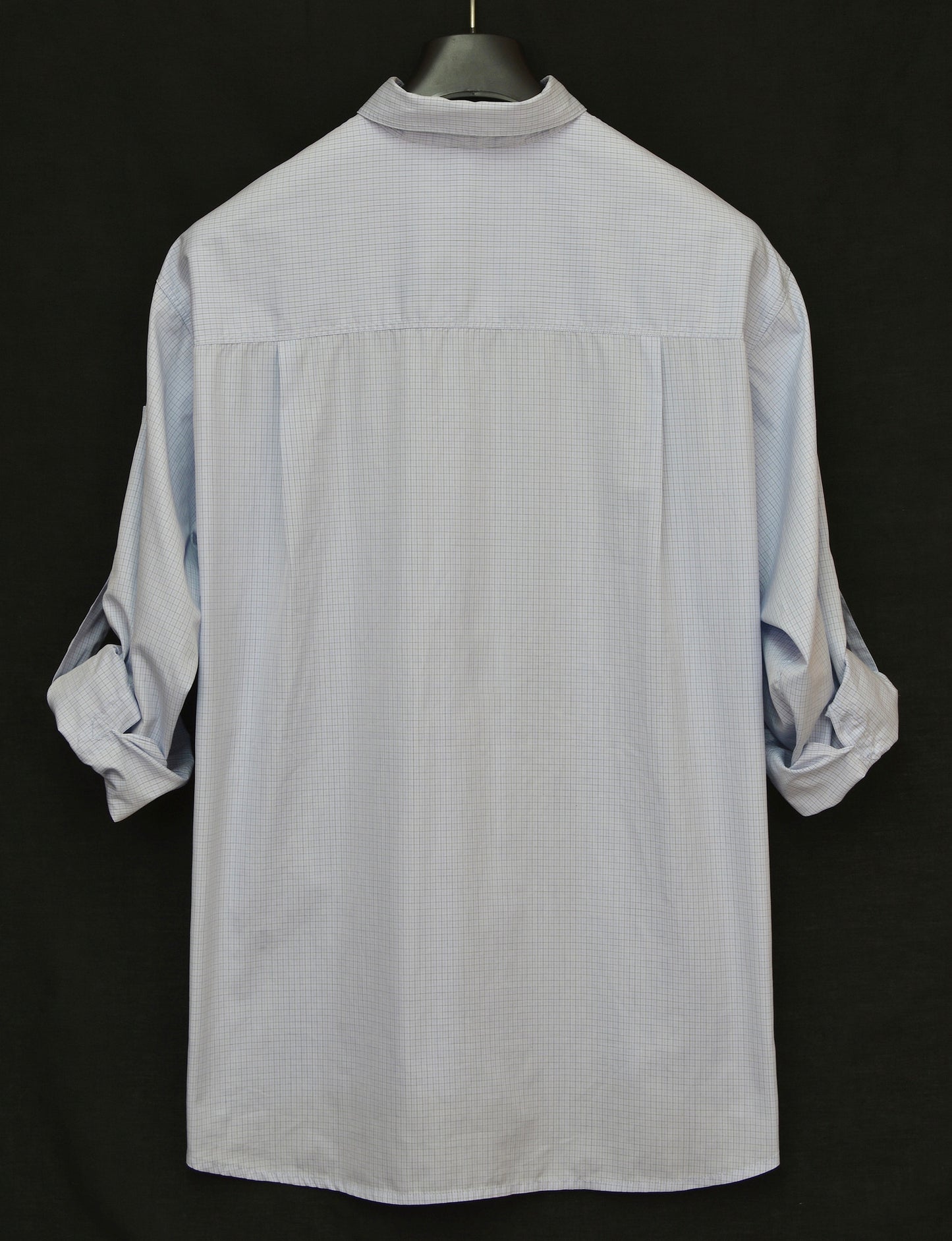 2003 Check Cotton Oversized Bondage Shirt with Buttoned Sides