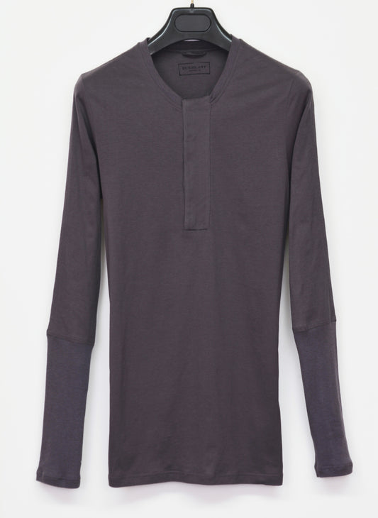 2009 Extrafine Jersey Structured Henley T-Shirt