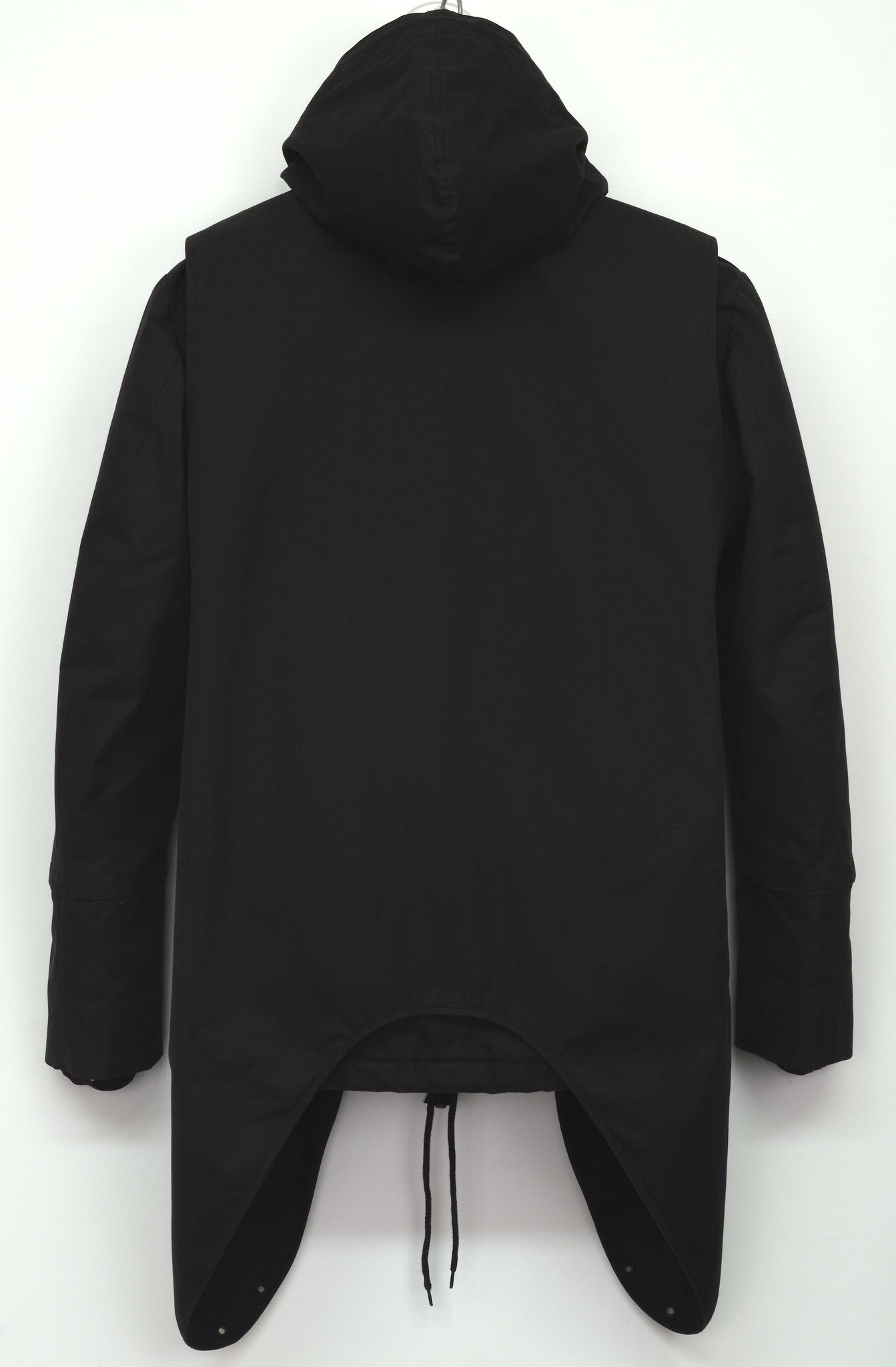 Helmut Lang 2004 Layered Bondage Parka with Extended Sides Helmut Lang 2004 Layered Bondage Parka with Extended Sides