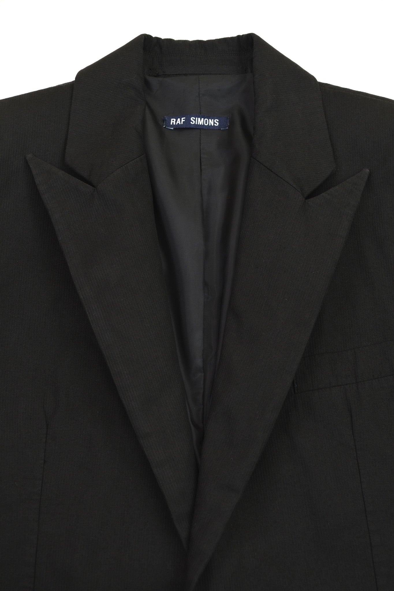 1998 Overdyed Cotton 'SATAN' Peak Lapel Blazer