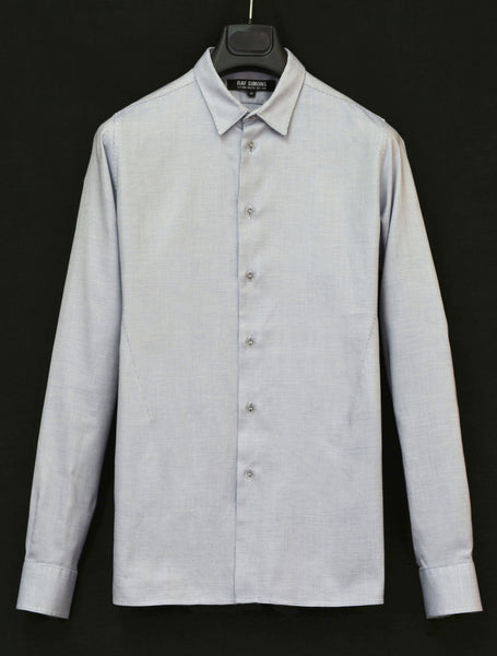 2007 Micro Basketweave Cotton Darted Shirt with Double Collar