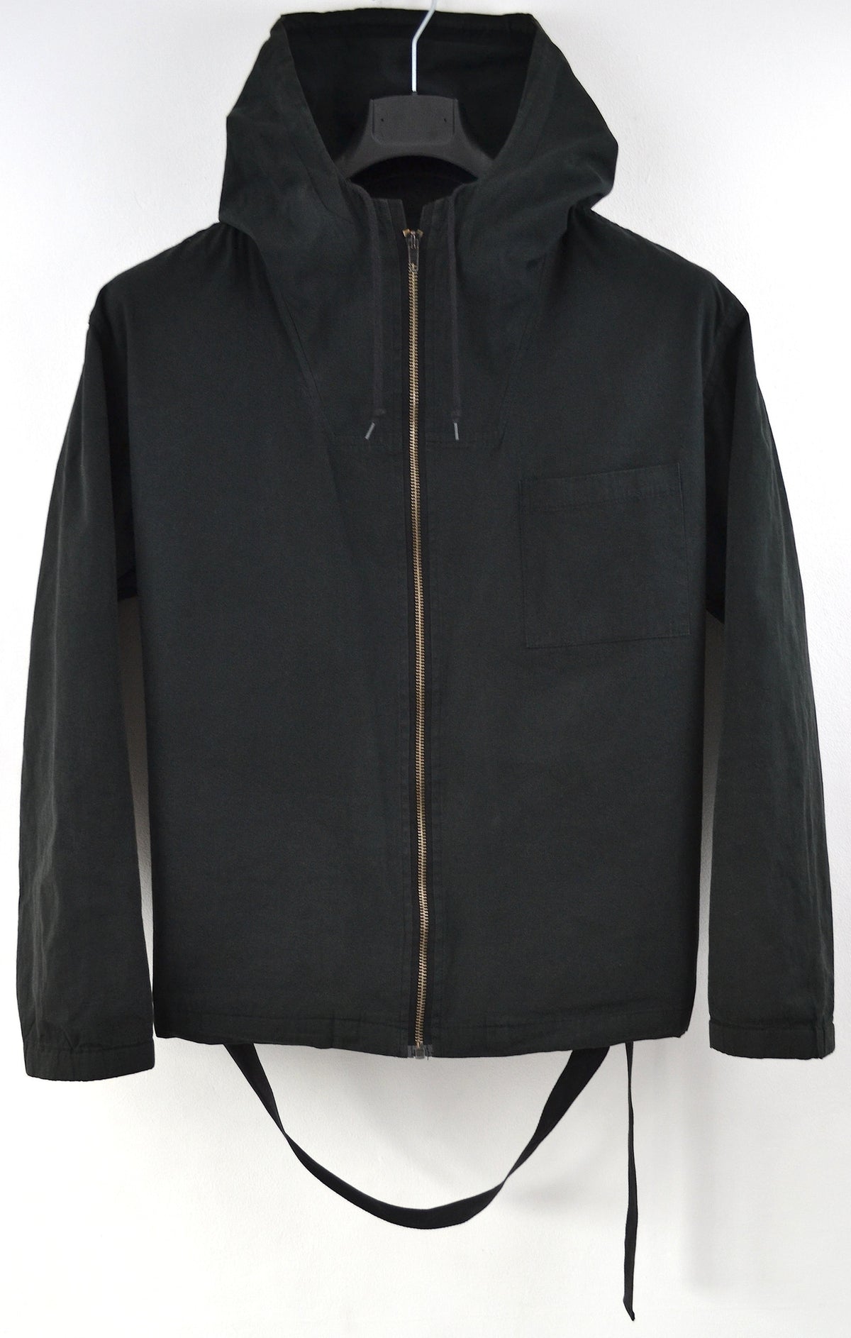 Helmut Lang 2001 Bonded Stainless Canvas Military Parka with