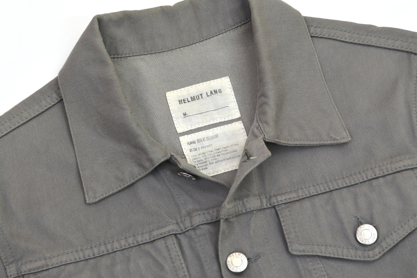 2002 Raw Silk Denim Slim Classic 2-Pocket Jacket