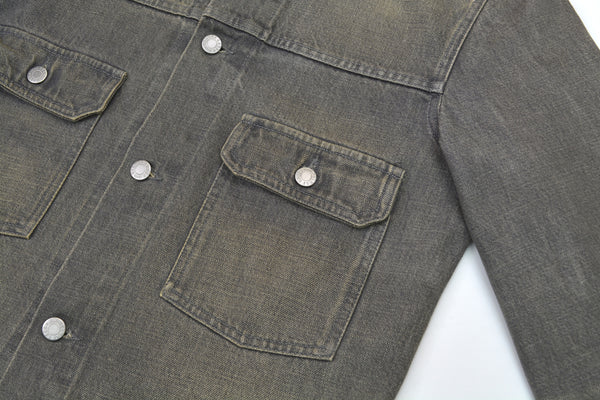 1999 Vintage Sanded Denim Slim Lower 2-Pocket Jacket