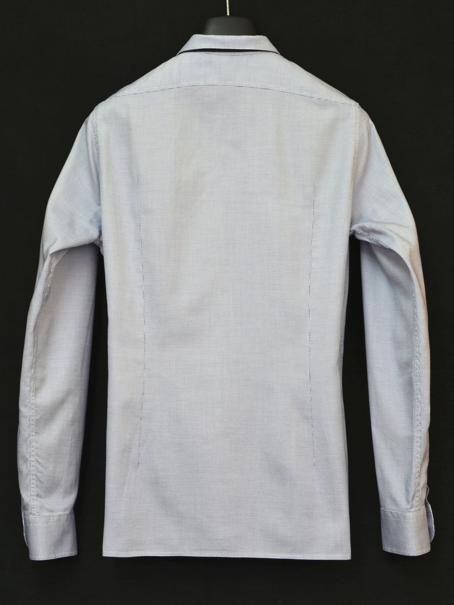 2007 Micro Basketweave Cotton Darted Shirt with Double Collar