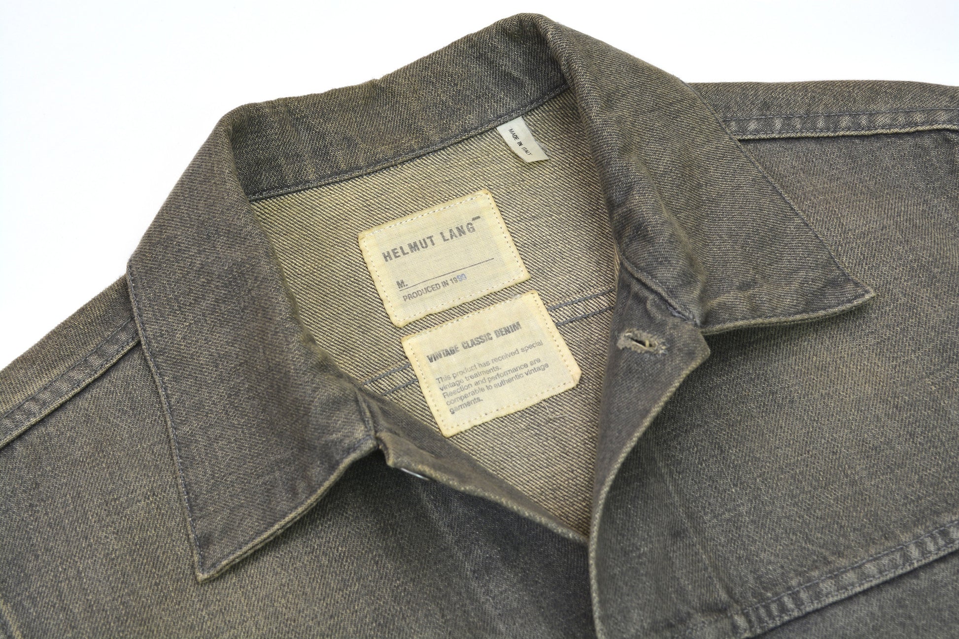 Helmut Lang 1999 Vintage Sanded Denim Slim Lower 2-Pocket Helmut Lang 1999 Vintage Sanded Denim Slim Lower 2-Pocket