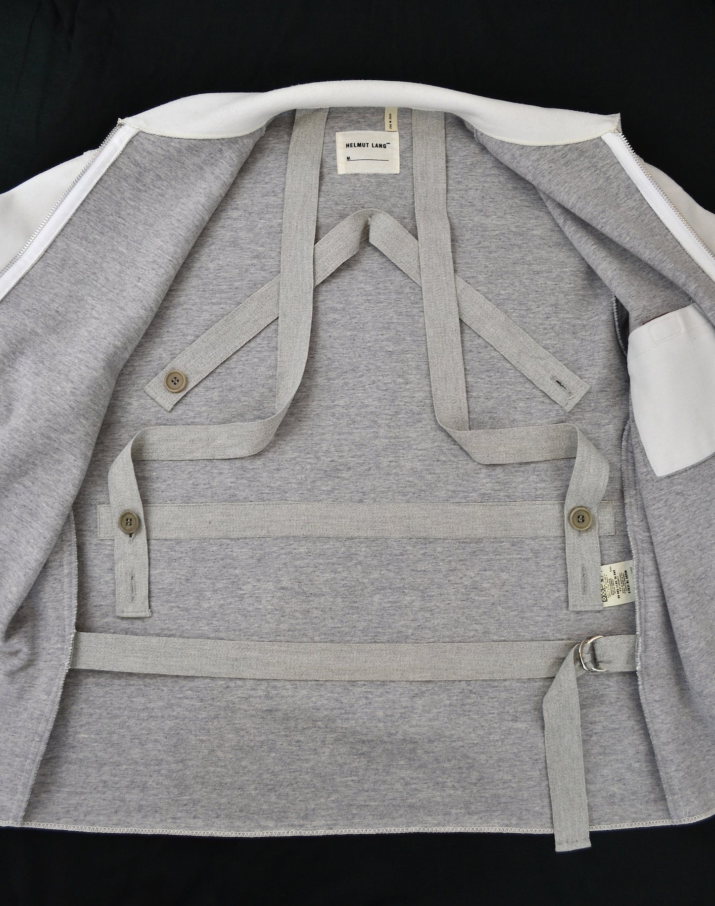 Helmut Lang 1998 Bonded Jersey Blouson with Bondage Straps Helmut Lang 1998 Bonded Jersey Blouson with Bondage Straps