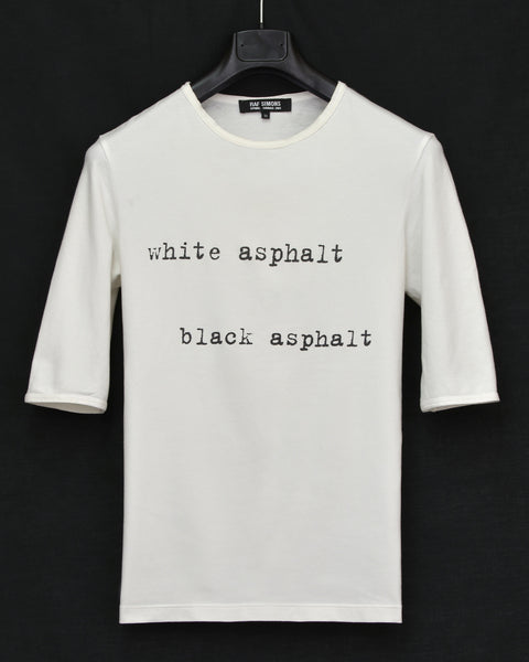 2003 Compact Stretch Jersey 'White Asphalt, Black Asphalt' T-shirt (White)