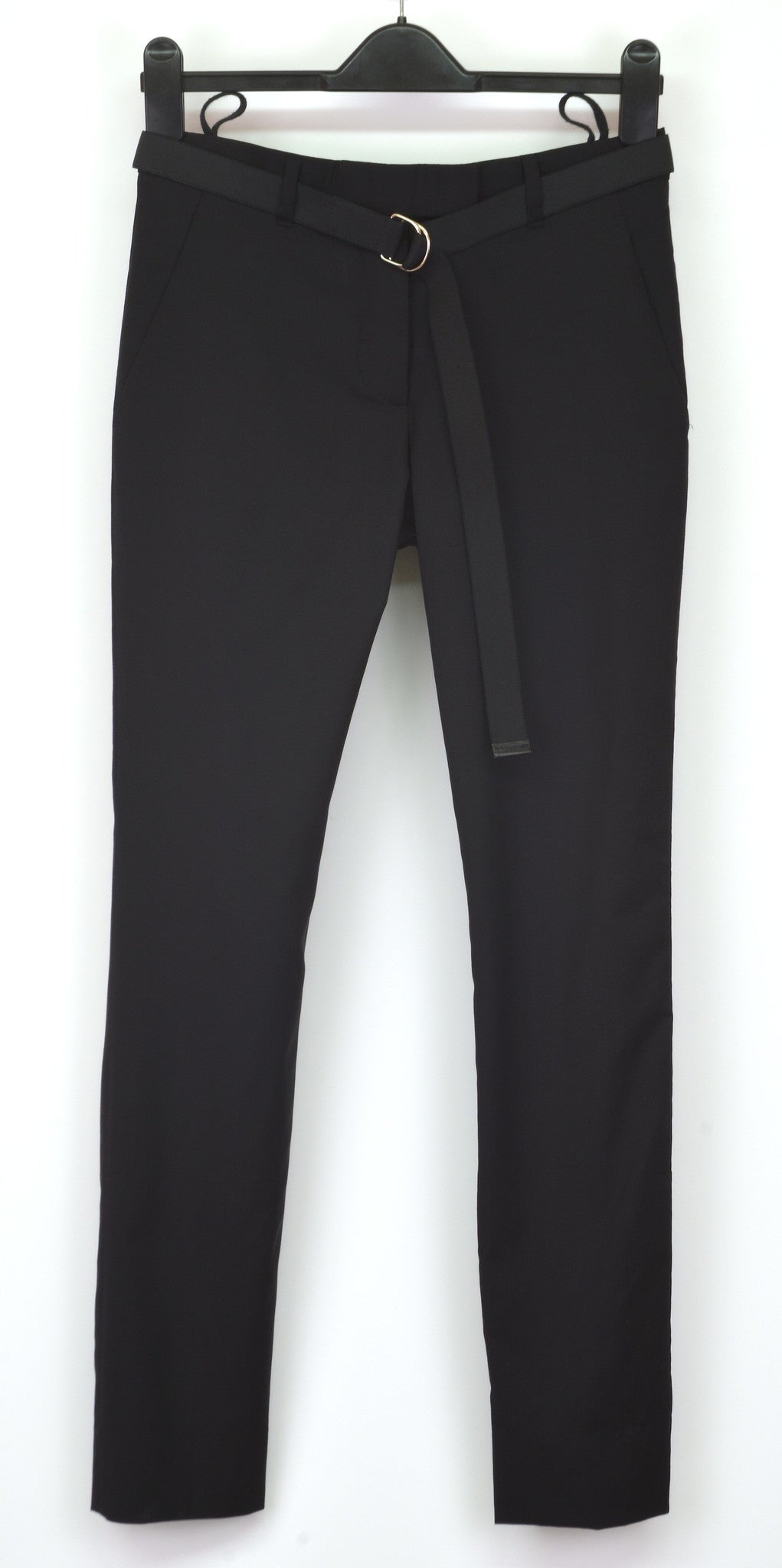 2001 Wool/Silk Tailored Trousers with Elastic Bondage Belt