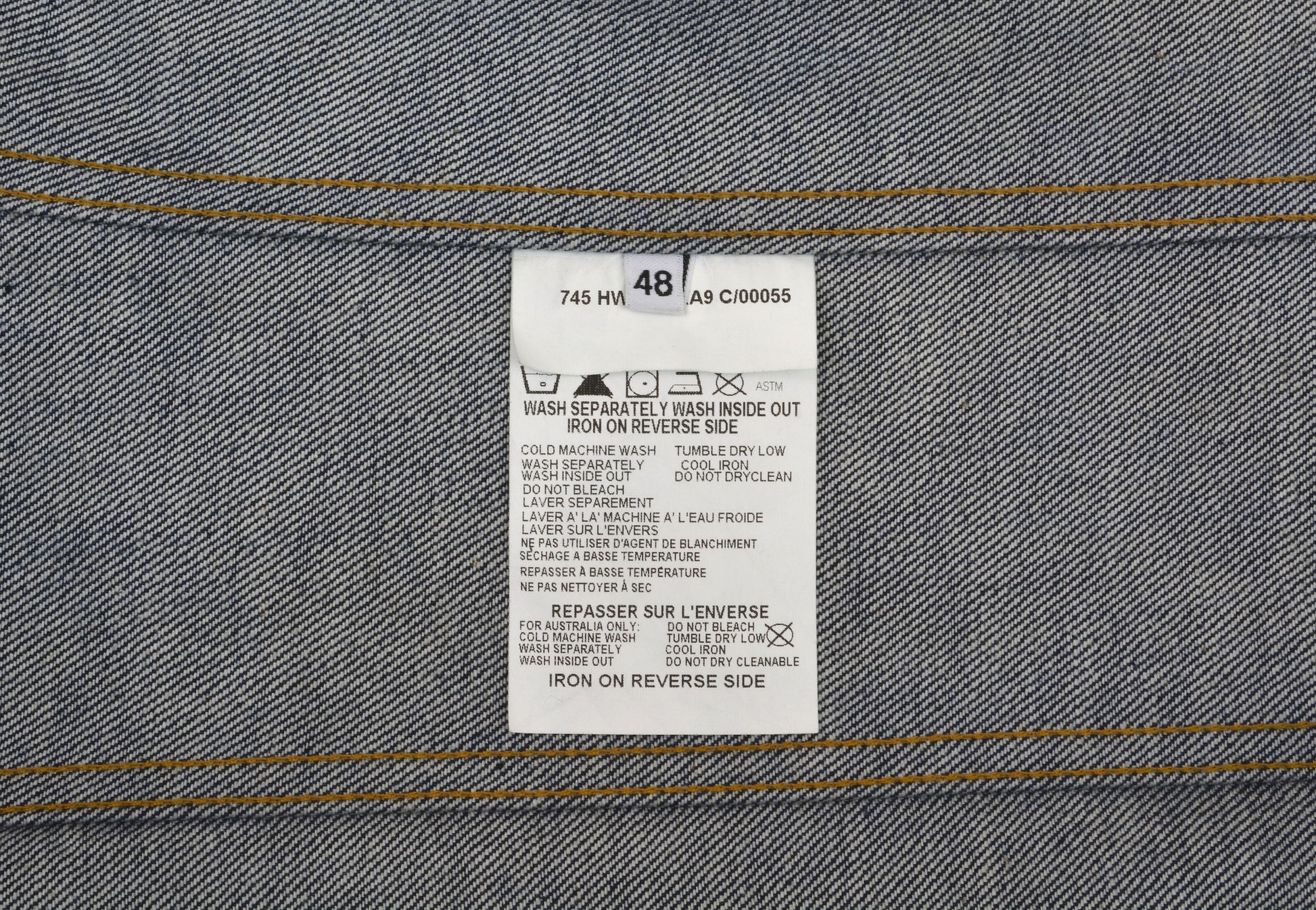 Helmut Lang 2003 Raw Denim Slim 1-Pocket Jacket with Helmut Lang 2003 Raw Denim Slim 1-Pocket Jacket with