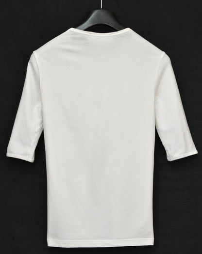 2003 Compact Stretch Jersey 'White Asphalt, Black Asphalt' T-shirt (White)